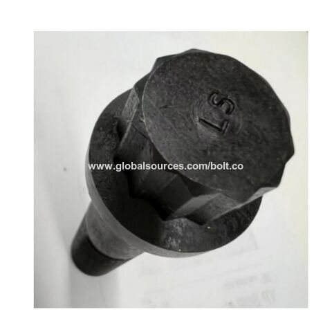 Parafuso de flange de aço carbono grau 10.9 M12*50, rosca completa, 12 pontos - Alta Resistência para Indústria