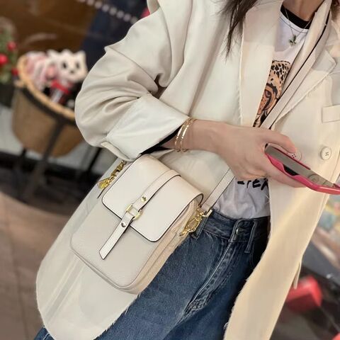 Petit sac à bandoulière mignon, porte-monnaie pour téléphone portable, portefeuille léger en cuir PU de luxe, étui de téléphone spacieux