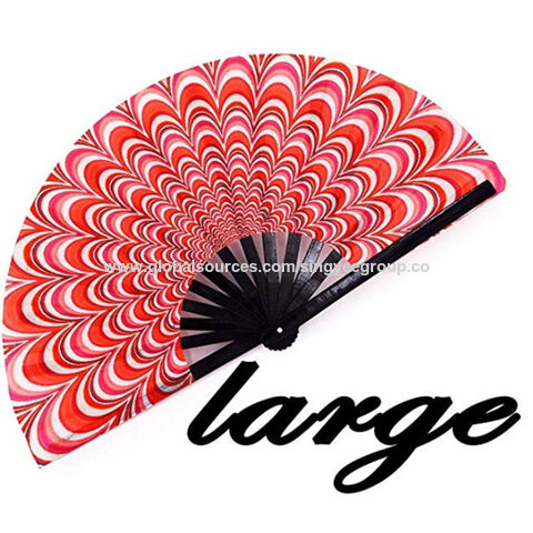 Abanicos de Kung Fu personalizados de bambú, abanicos de aro, abanicos de danza, abanicos de Tai Chi, abanicos rojos, productos hechos a mano, tela para la cara, Ding Oxford