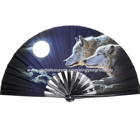 Abanicos de Kung Fu personalizados de bambú, abanicos de aro, abanicos de danza, abanicos de Tai Chi, abanicos rojos, productos hechos a mano, tela para la cara, Ding Oxford