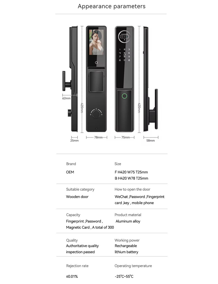 Wholesale Price 3d Tuya Face Recognition Real Time Video Intercom ...