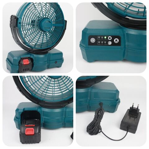 Ananke Tools Ventilateur électrique Li-ion DC AC à double usage, rechargeable pour la maison, la voiture, le camping en plein air, ventilateur électrique à trois vitesses