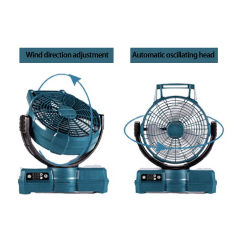 Ananke Tools Ventilateur électrique Li-ion DC AC à double usage, rechargeable pour la maison, la voiture, le camping en plein air, ventilateur électrique à trois vitesses