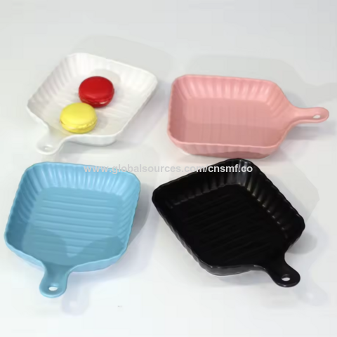 Moderne Antihaft-Keramikglasur Auflaufform Lasagne Backformen mit Griff Backgeschirr Set für Zuhause Hotel Restaurant
