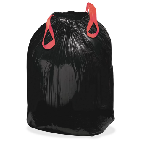 Bolsas de basura biodegradables, negras, degradables, planas, ecológicas, compostables y desechables