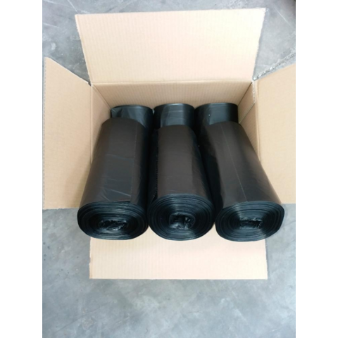 Bolsas de basura biodegradables, negras, degradables, planas, ecológicas, compostables y desechables