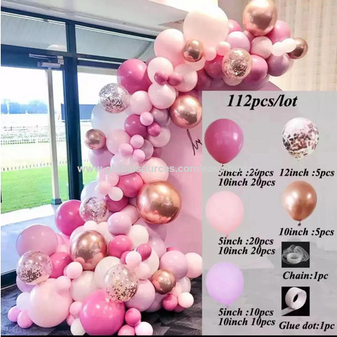 Dekorasi pesta rantai balon biru, set karangan bunga balon, dekorasi pesta ulang tahun, grosir balon