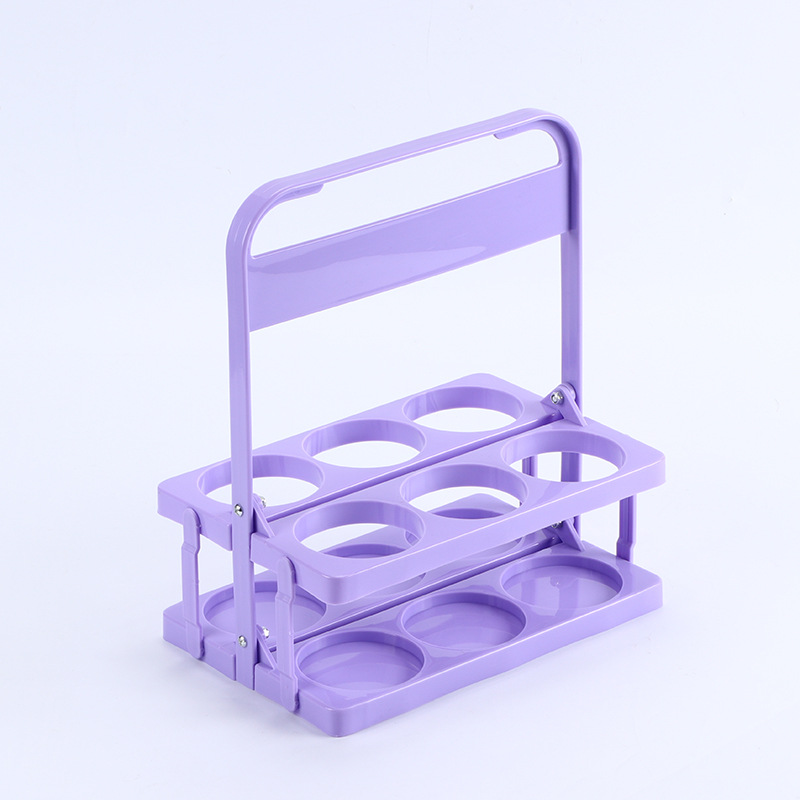 Beer Rack Small Wine Racks Six-bottle Plastic Beer Rack Beer Folding Basket Portable ...