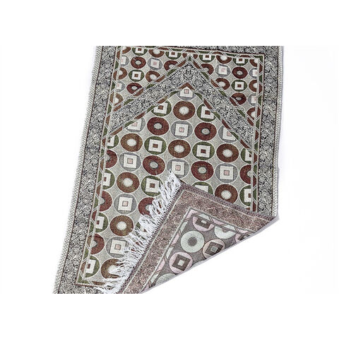 Alfombra de Mezquita Portátil Exquisita Personalizada de Alta Calidad WOOHigh, Nuevo Diseño de Tapete de Oración Musulmán