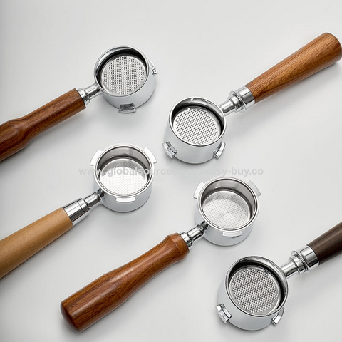 Percolador de café italiano, cabo de máquina de café de 51mm com três orelhas, cabo de café sem fundo, cabeça de preparação em aço inoxidável 304