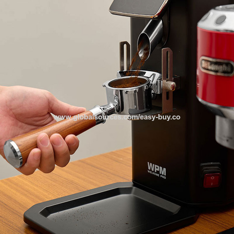 Percolador de café italiano, cabo de máquina de café de 51mm com três orelhas, cabo de café sem fundo, cabeça de preparação em aço inoxidável 304