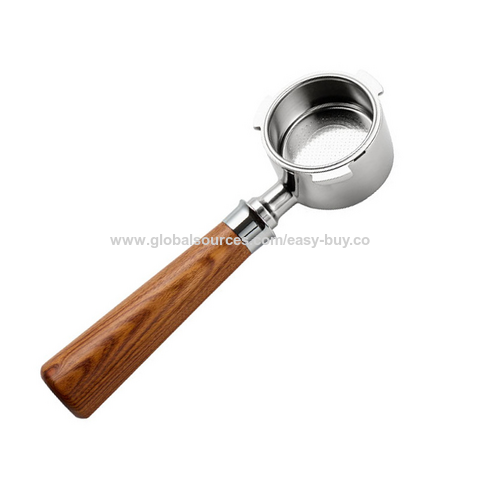 Percolador de café italiano, cabo de máquina de café de 51mm com três orelhas, cabo de café sem fundo, cabeça de preparação em aço inoxidável 304
