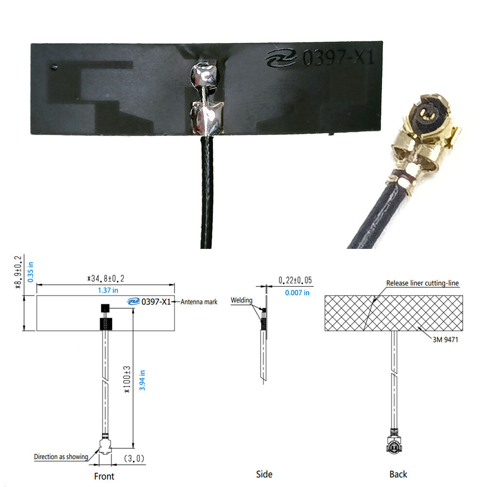 700-2700MHZ 4G LTE Interior Patch Antenna For Vehicle Cell Phone Signal
