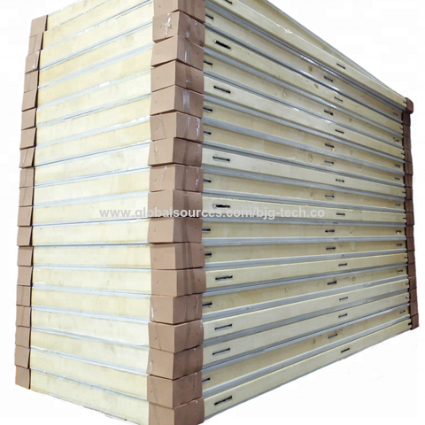 Paneles Sándwich de PU de 180 mm de Venta Caliente para Cámaras Frigoríficas+Fuerte resistencia a la intemperie, anti-envejecimiento, larga vida útil.