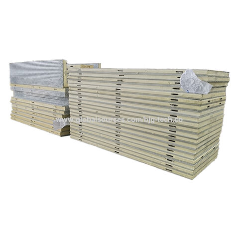 Hochwertige 75mm PU-Sandwichplatten mit Camlock-Verschluss für Kühlräume, Polyurethan-Schaum, Großhandel, Einsatzbereich: -80℃ ~ +100℃
