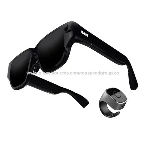 Gafas de traducción inteligente en tiempo real con proyección de pantalla, navegación, Bluetooth y aviso de traducción.