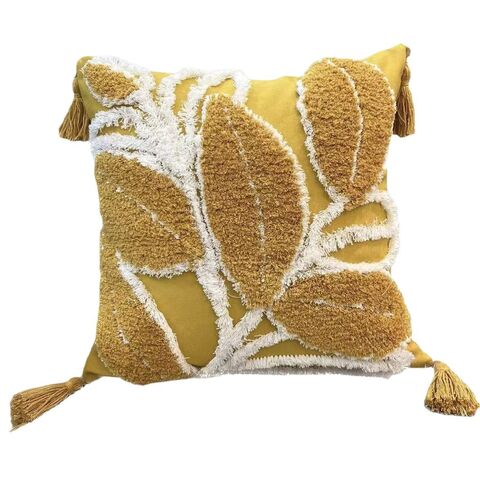 MU Marokkanischer Stil Blatt Quaste Bestickte Dekoration Sofa Kissenbezug Kunst Stickerei Kissenbezüge für Sofa Wohnzimmer