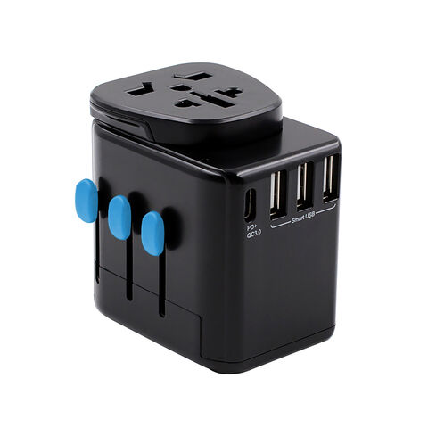 Hersteller Universal-Reiseadapter mit USB PD-Schnellladung, BS8546 CB IEC60884 CE FCC Rohs-zertifiziert