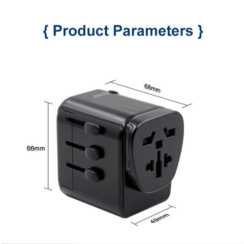 Hersteller Universal-Reiseadapter mit USB PD-Schnellladung, BS8546 CB IEC60884 CE FCC Rohs-zertifiziert