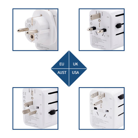 Hersteller Universal-Reiseadapter mit USB PD-Schnellladung, BS8546 CB IEC60884 CE FCC Rohs-zertifiziert