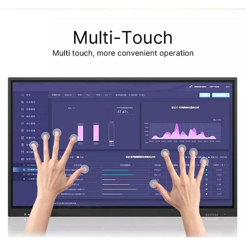 Interaktives Flachbildschirm-Smartboard, 65/75/85/86/100/110 Zoll, Digitale Interaktive Whiteboard für den Unterricht