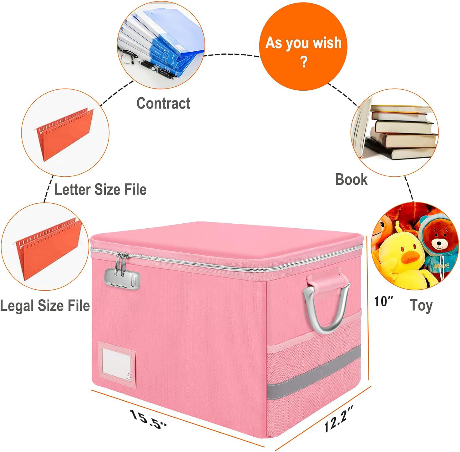 Fireproof Document Box Fireproof Storage Boxes With Lock Fiberglass ...