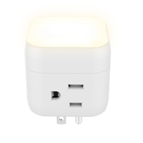 Nuevo Enchufe de Pared Tipo Cubo Magnético Toyeinn con Luz Nocturna LED