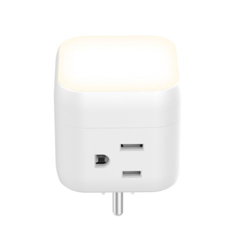 Nuevo Enchufe de Pared Tipo Cubo Magnético Toyeinn con Luz Nocturna LED