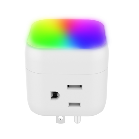 Nuevo Enchufe de Pared Tipo Cubo Magnético Toyeinn con Luz Nocturna LED