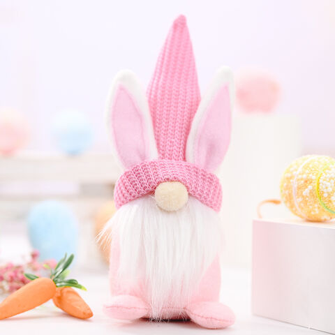 Osterhasen-Wichtel, handgefertigt, Oster-Wichtel-Dekor, schwedischer Tomte-Elf, Plüsch-Wichtel, Ostergeschenke, Osterdekorationen