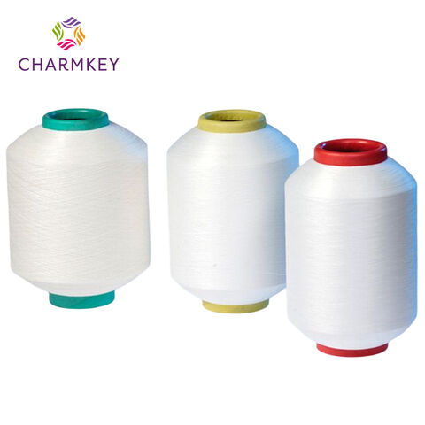 Hilo de Nylon Spandex de Color Blanco de Alta Calidad para Tejido y Confección