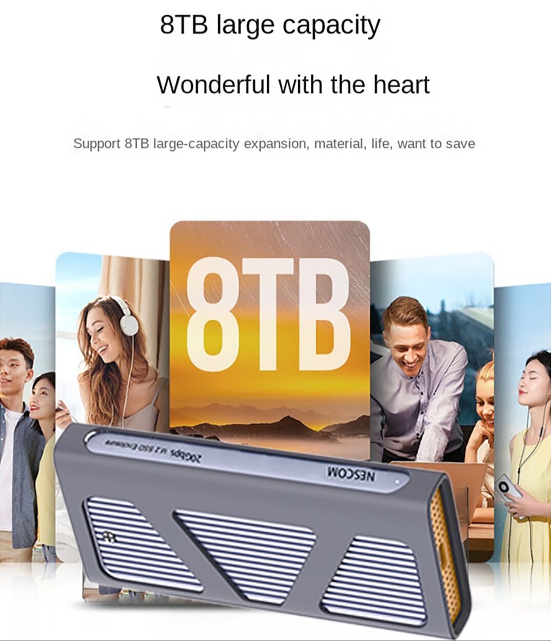 Ssd Shell Aluminum Shell M.2 Ssd Nvme/sata Dual-protocol Ssd Box 20gbps For Apple ...