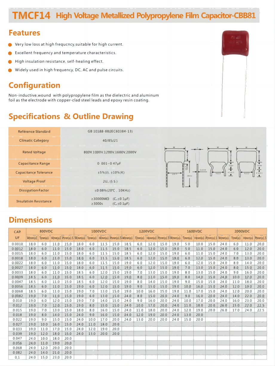 Cfm Capacitor Buy China Wholesale Film Capacitors, Made Of Polypropylene Material ...