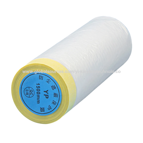 Tubo de Papel Duro con Cubierta Transparente de Alta Calidad, Films de LDPE/HDPE, Film de Enmascarar para Pintores para Protección de Pintura de Coches a Prueba de Polvo