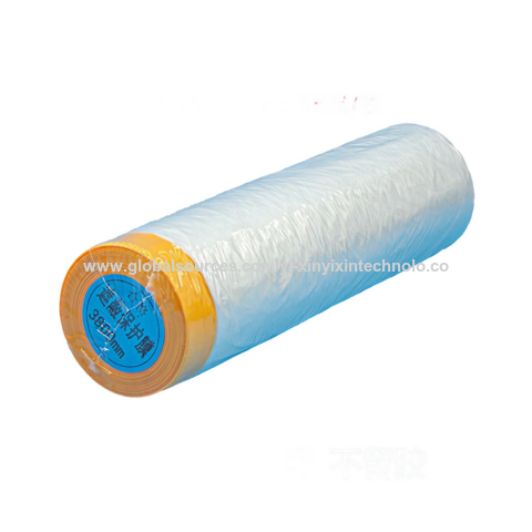 Tubo de Papel Duro con Cubierta Transparente de Alta Calidad, Films de LDPE/HDPE, Film de Enmascarar para Pintores para Protección de Pintura de Coches a Prueba de Polvo