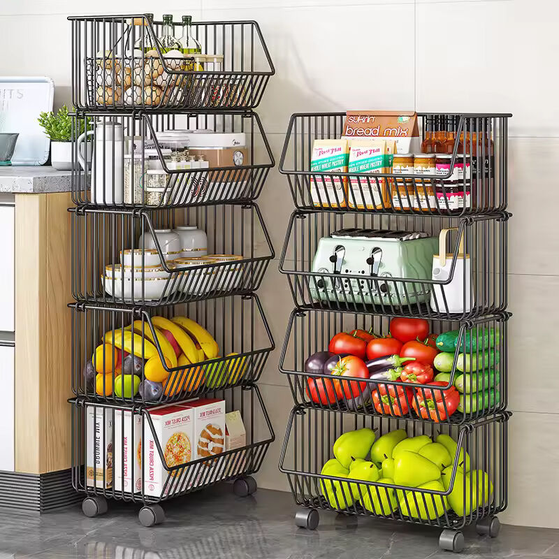 Multifunction Storage Rack And Shelves Metal Organizer Utensils Basket ...