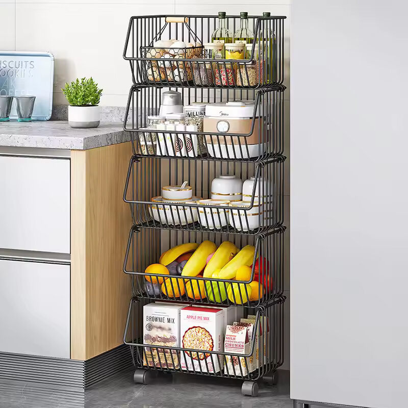 Multifunction Storage Rack And Shelves Metal Organizer Utensils Basket ...