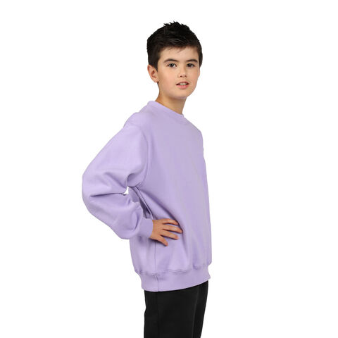Maillots de sport à manches longues pour enfants, 320G, maillot de sport vierge, 80% coton, 20% poly, plus de couleurs / couleur personnalisée