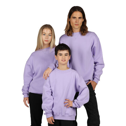 Maillots de sport à manches longues pour enfants, 320G, maillot de sport vierge, 80% coton, 20% poly, plus de couleurs / couleur personnalisée