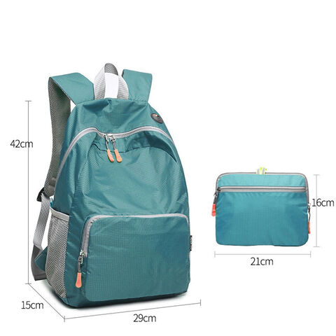 Sac à dos de randonnée pliable léger pour voyage en plein air avec tissu REACH et GRS pour hommes