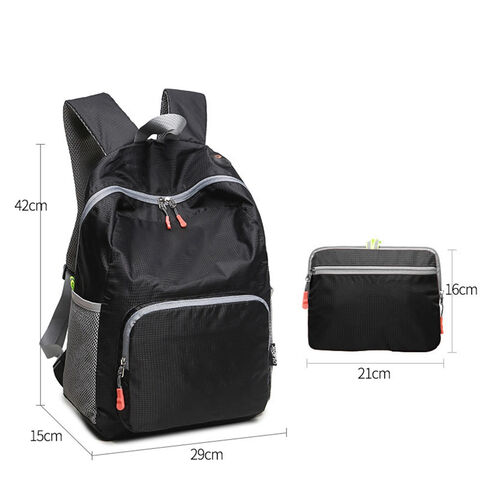 Sac à dos de randonnée pliable léger pour voyage en plein air avec tissu REACH et GRS pour hommes