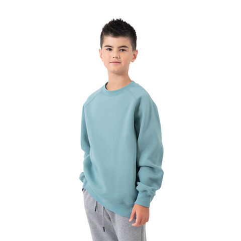 Sweat-shirts en coton pour enfants, 350 g, coupe raglan, sweat-shirts vierges. Tissu extérieur 100 % coton, plus de couleurs / couleur personnalisée.