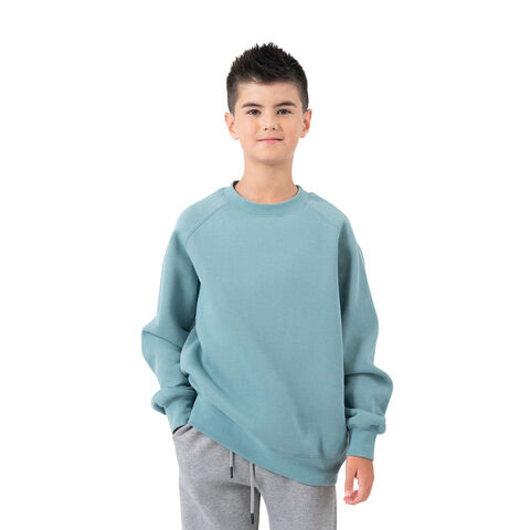 Sweat-shirts en coton pour enfants, 350 g, coupe raglan, sweat-shirts vierges. Tissu extérieur 100 % coton, plus de couleurs / couleur personnalisée.