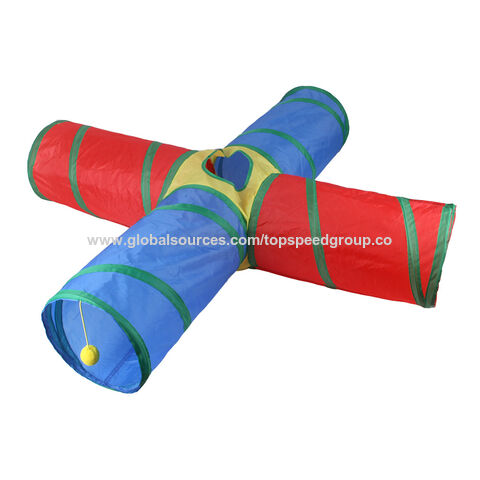 Tunnel Pliable Économique pour Chats et Chiens, Tube de Jeu pour Animaux de Compagnie, Jouets Interactifs pour Chats Ennuyés, Logo et Couleurs Personnalisables pour Animaux