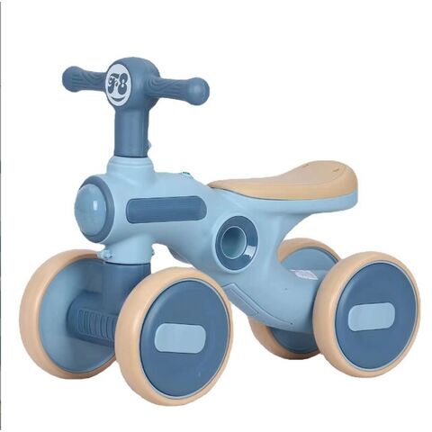 Bicicleta de Equilibrio para Bebés de 1 Año Niños Niñas 12-36 Meses, 4 Ruedas Silenciosas Asiento Suave Juguetes Preescolares Primeros Paseos para Niños Pequeños