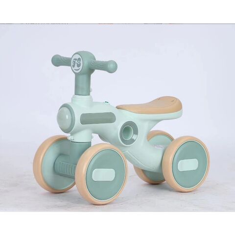 Bicicleta de Equilibrio para Bebés de 1 Año Niños Niñas 12-36 Meses, 4 Ruedas Silenciosas Asiento Suave Juguetes Preescolares Primeros Paseos para Niños Pequeños