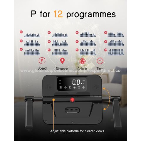 Cinta de Correr Plegable, Cinta Andadora Bajo Escritorio para Casa con 2.25HP, 12 Modos HIIT, Cinta de Correr Pequeña y Compacta para Oficina en Casa, Ahorro de Espacio