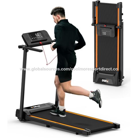 Cinta de Correr Plegable, Cinta Andadora Bajo Escritorio para Casa con 2.25HP, 12 Modos HIIT, Cinta de Correr Pequeña y Compacta para Oficina en Casa, Ahorro de Espacio