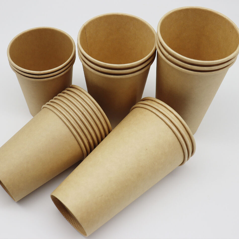 Custom Logo Disposable 4oz 7oz 8oz 12oz 16oz Single Wall Paper Coffee ...