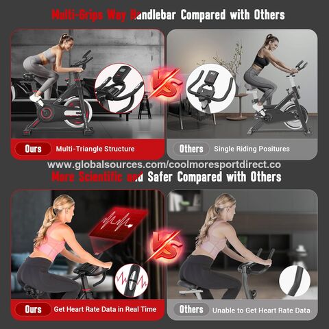 Exercise Bike, Stationary exercise Bikes for Home with 330lbs Weight Capacity, Indoor Cycling Bike with Comfortable Seat Cushion,